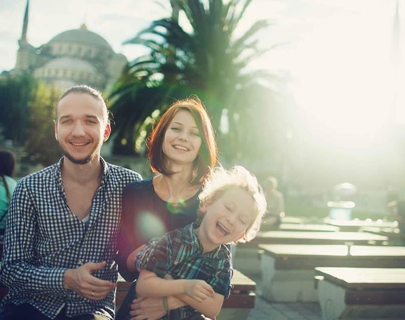 With Kids in istanbul